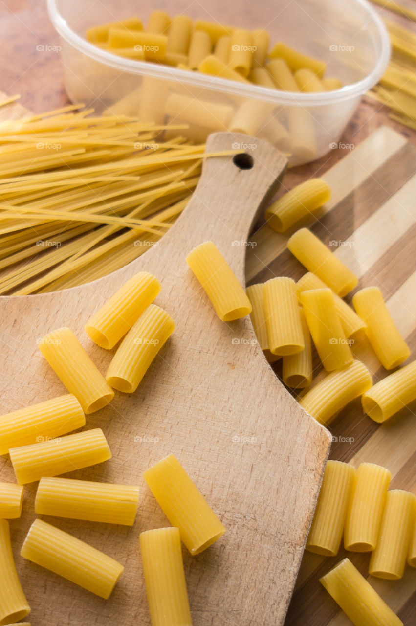 Different types of pasta