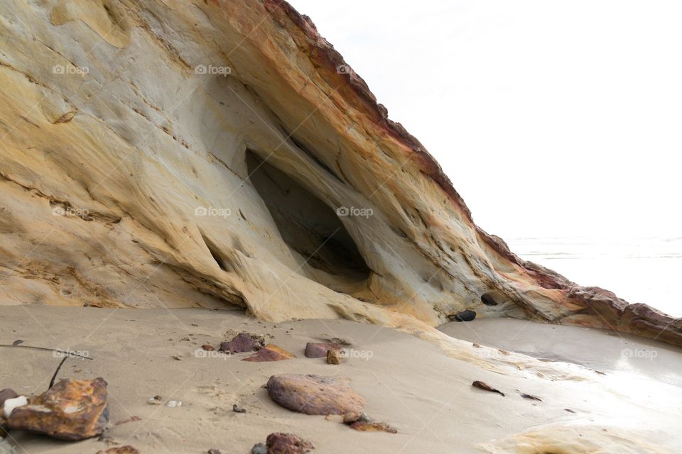 Cave on the cliff