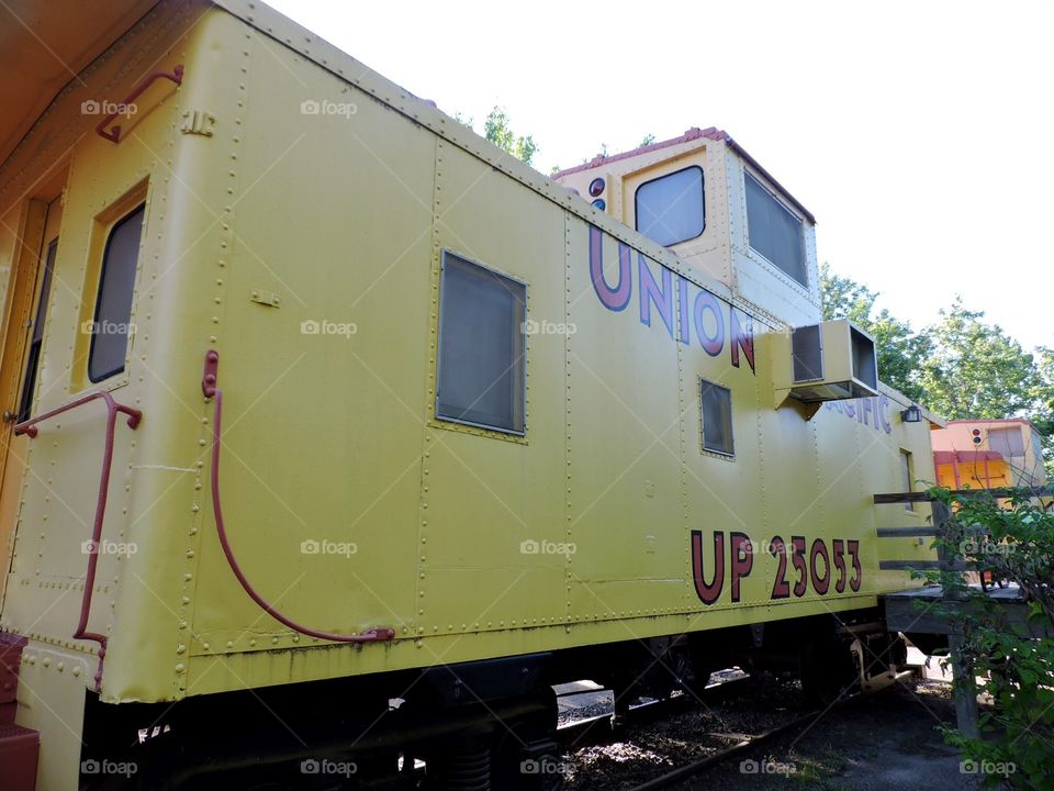 Yellow boxcar