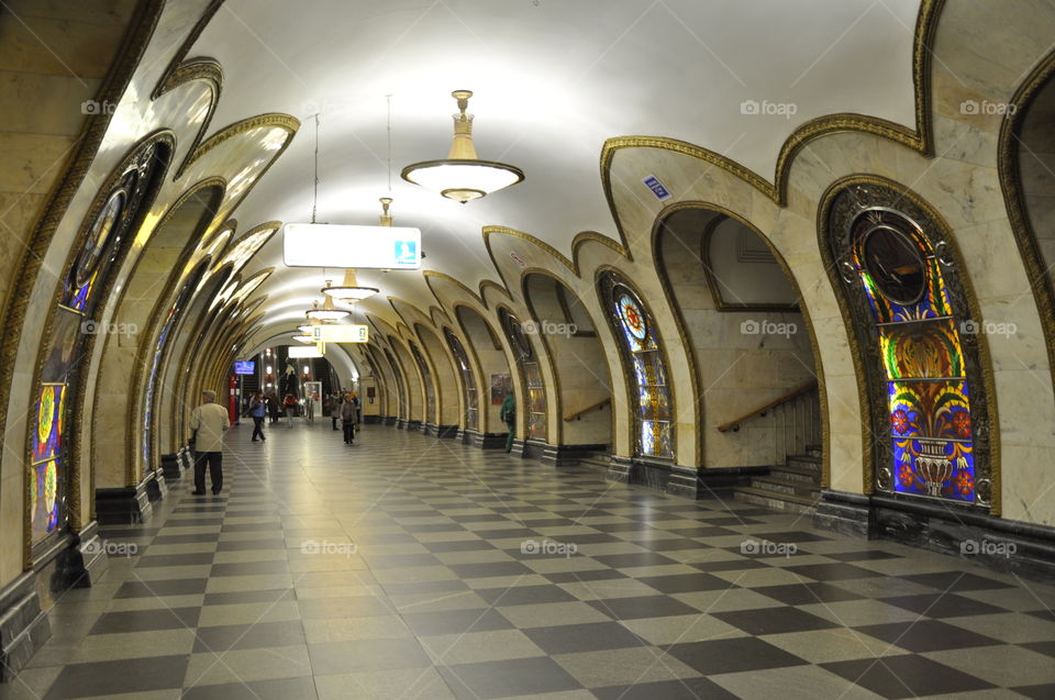 Palace of the people: Metrostation in Moscow