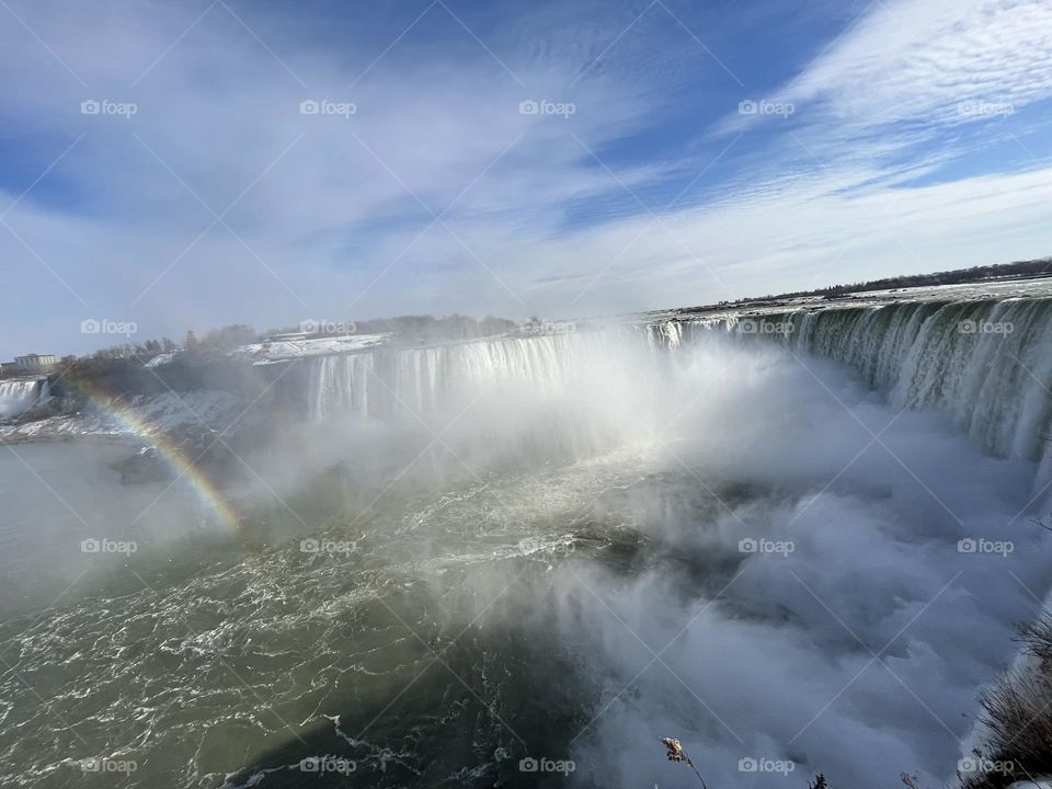 Rainbows in water