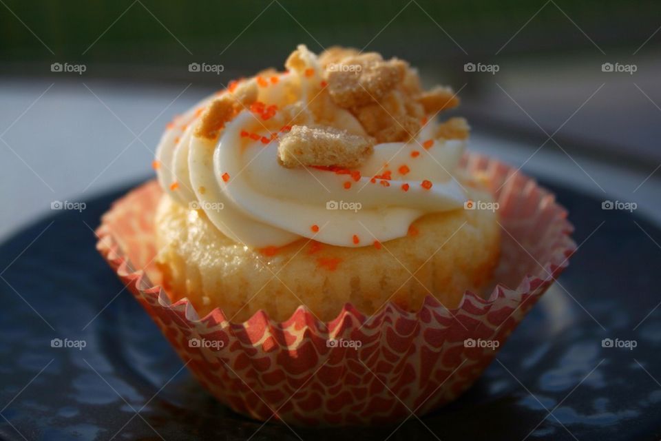 Cupcake Cookies and Cream. Homemade cookies and cream cupcake. 