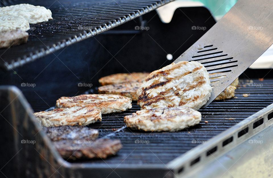 Chicken on grill