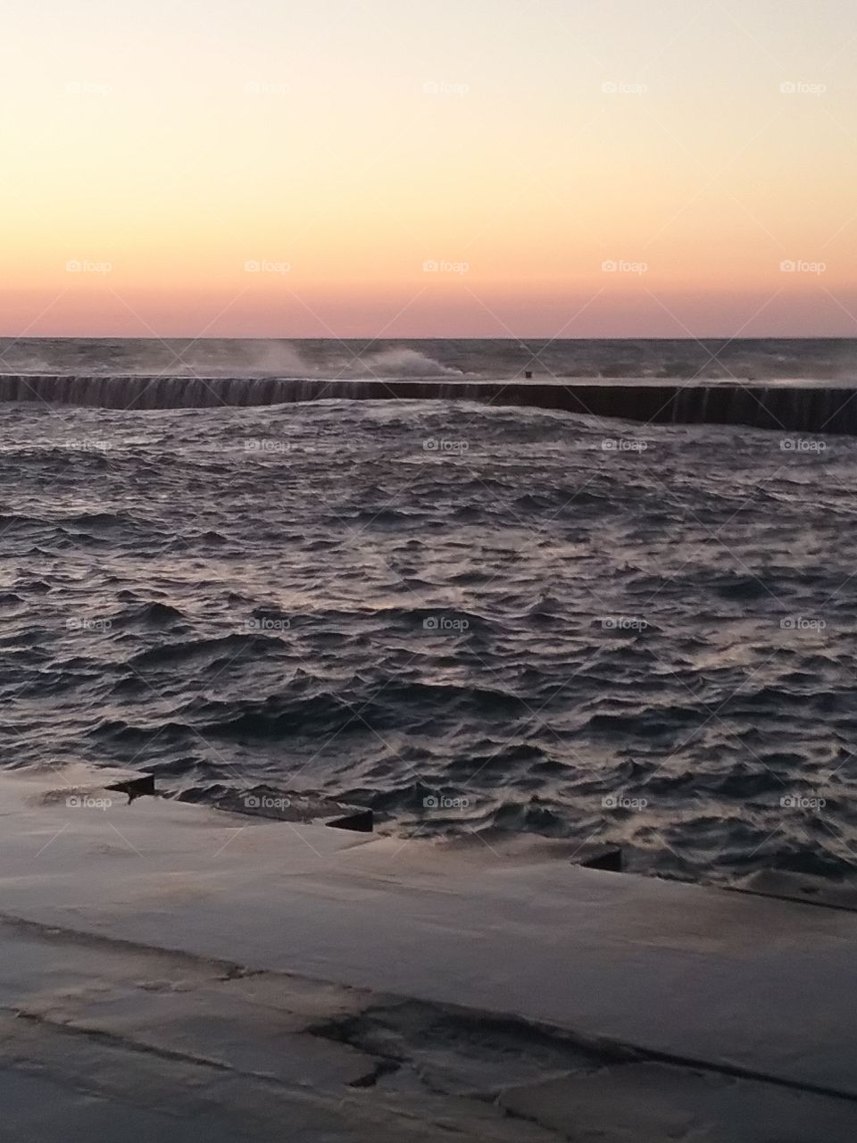 Water, Beach, No Person, Sea, Sunset