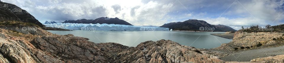 Beautiful view of the iceberg calafate Argentina Patagonia - glaciar perito Moreno 