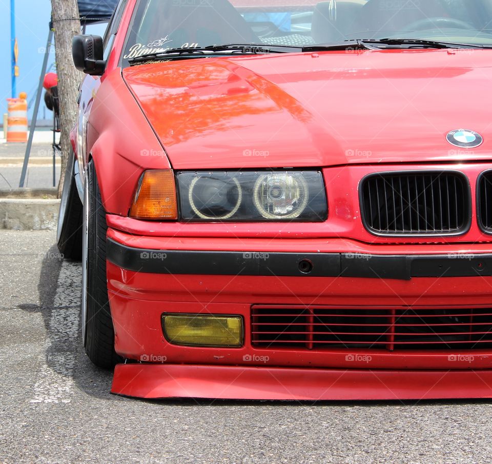 Slammed BMW 3 Series out at the Lakefront in New Orleans