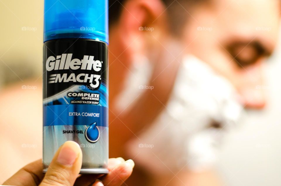 Men shaving