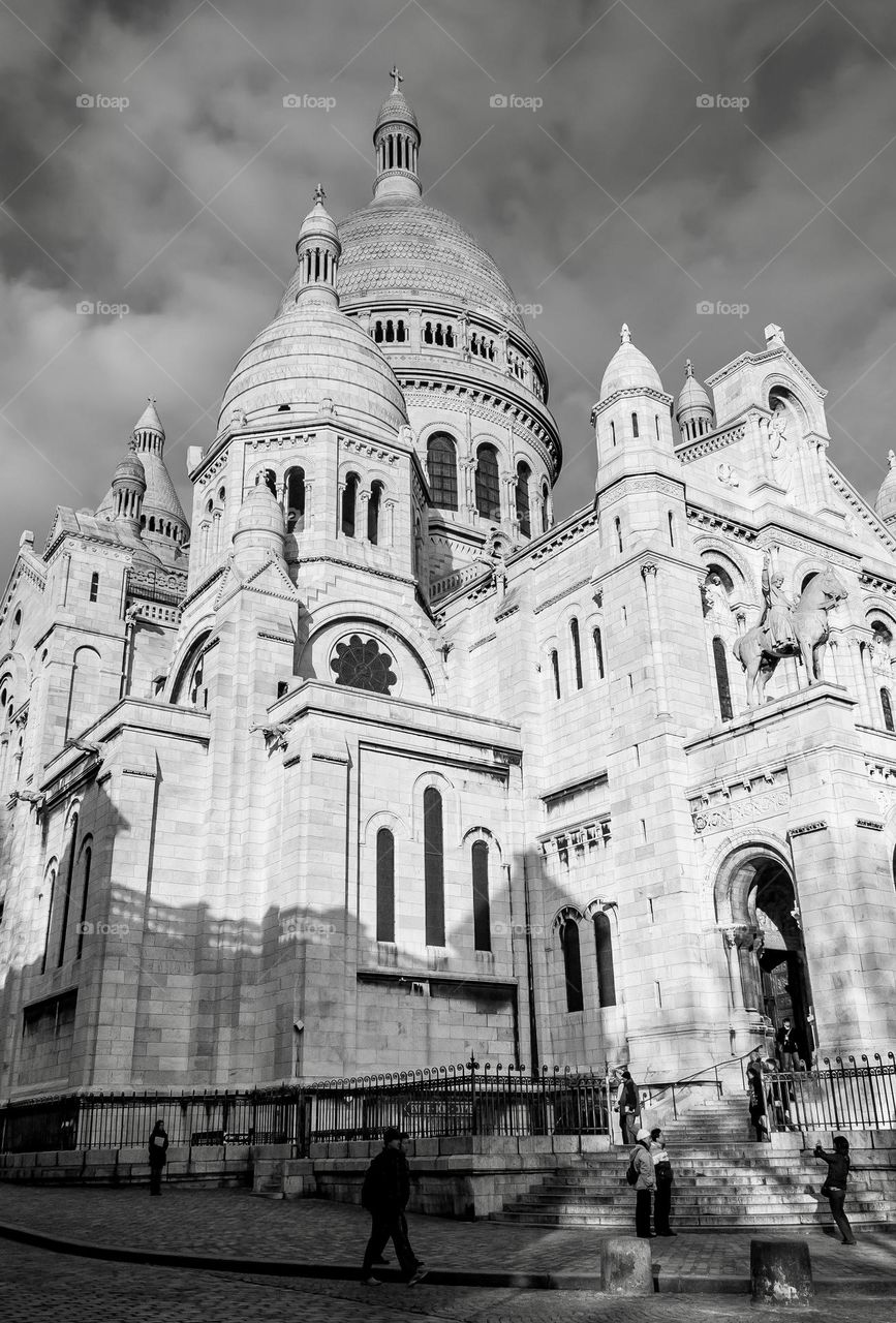 The Basilica of Sacré Coeur de Montmartre in Paris, France