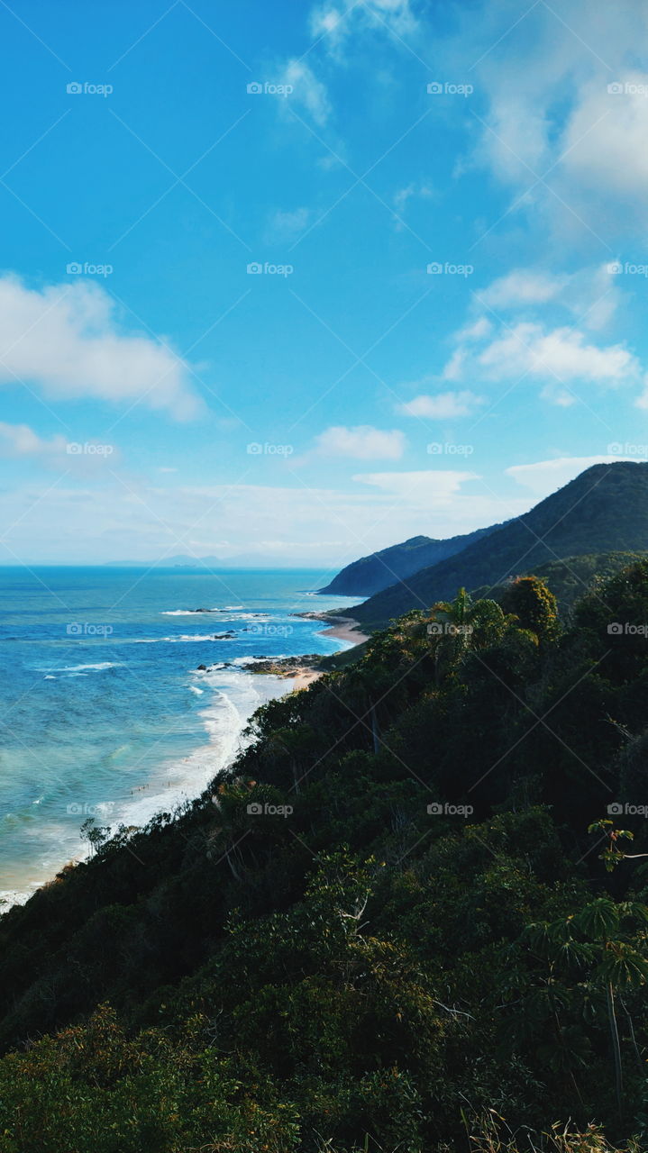 Penha beach on a beautiful spring time