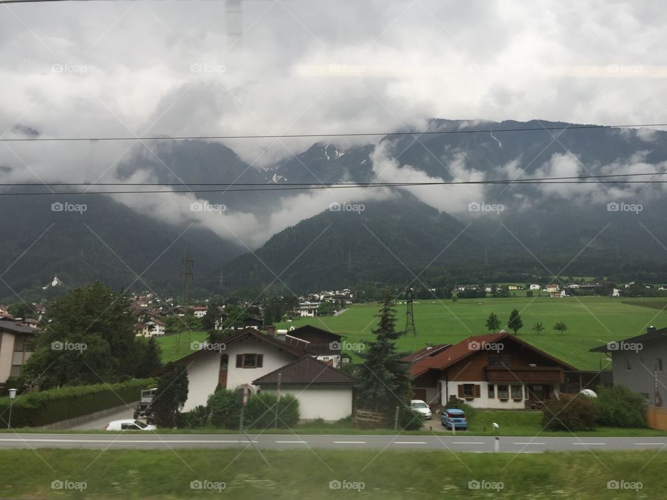 Tormenta en los alpes