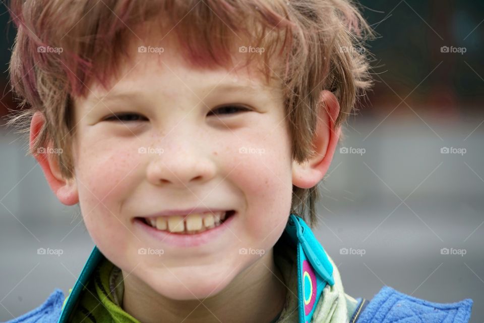 Smiling Young Boy