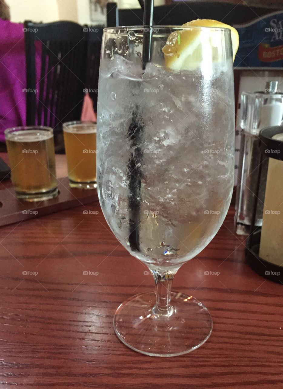 Refreshing glass of water