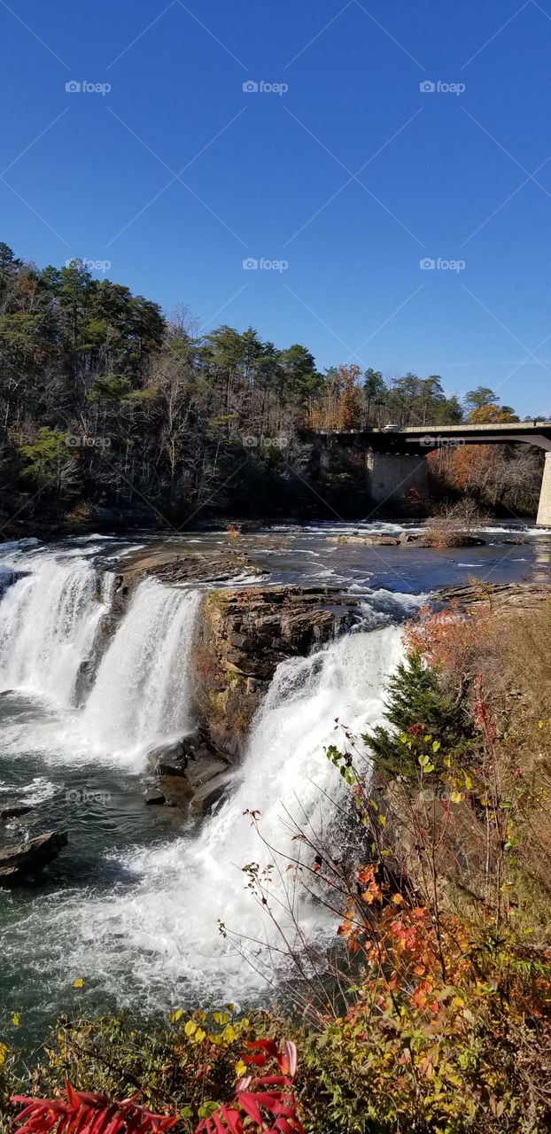 Alabama waterfalls in the fall