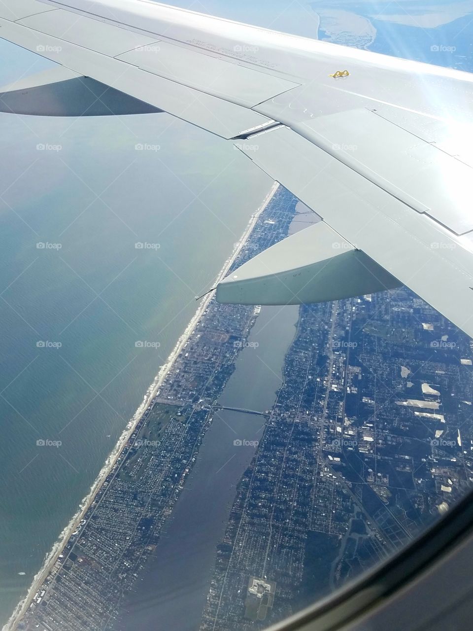 Florida coastline from 35,000 feet