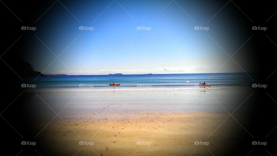 paradise beach in weiheke island. i took a fresh up in the water of weiheke island