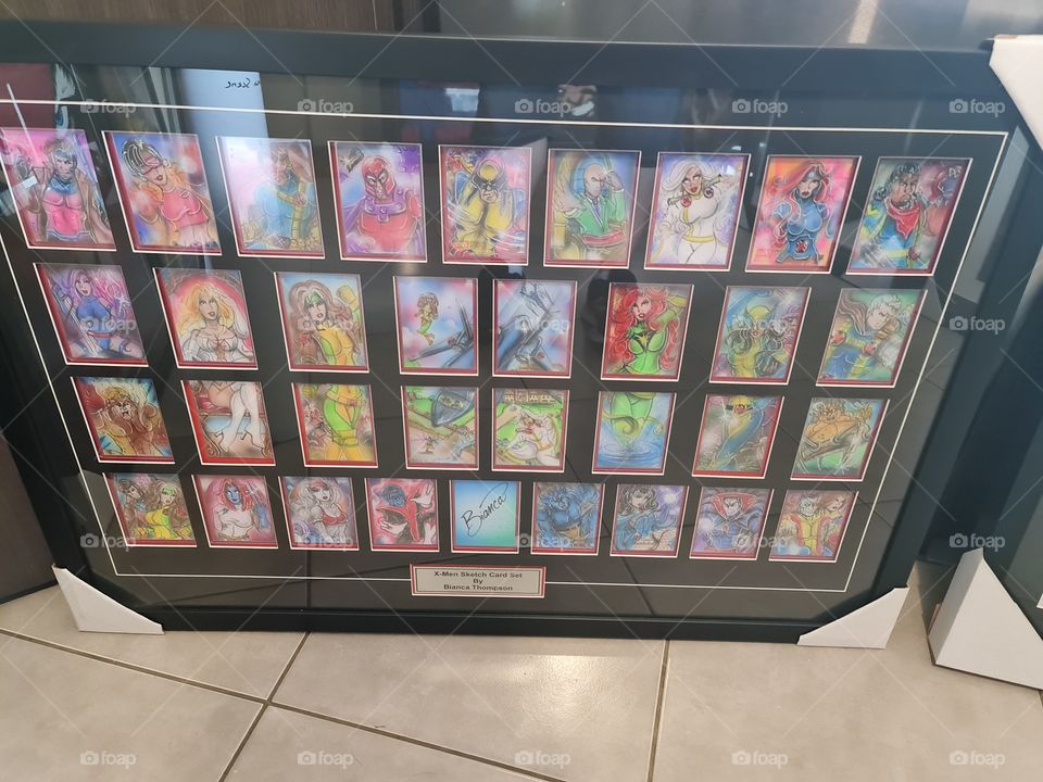 Bianca Thompson one of a kind X-men card prints