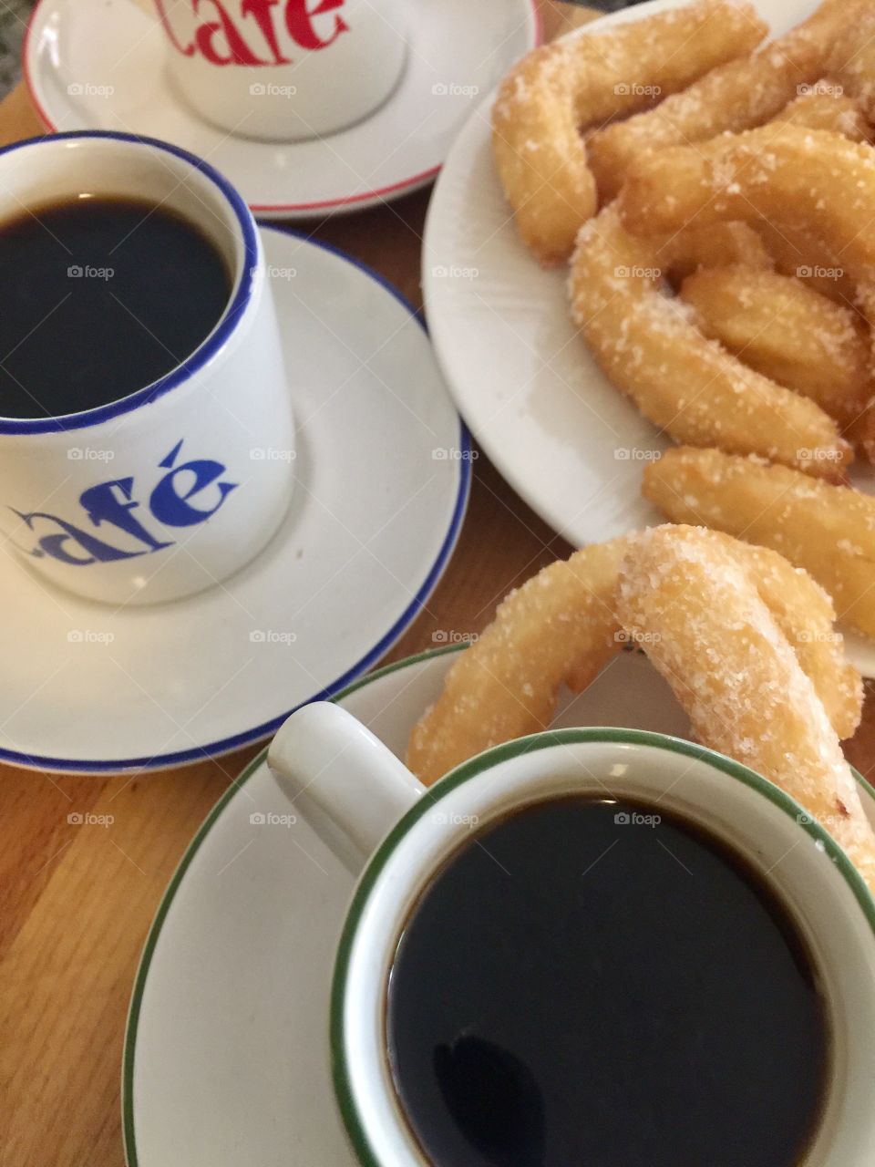 Cuban coffee and churros for breakfast 