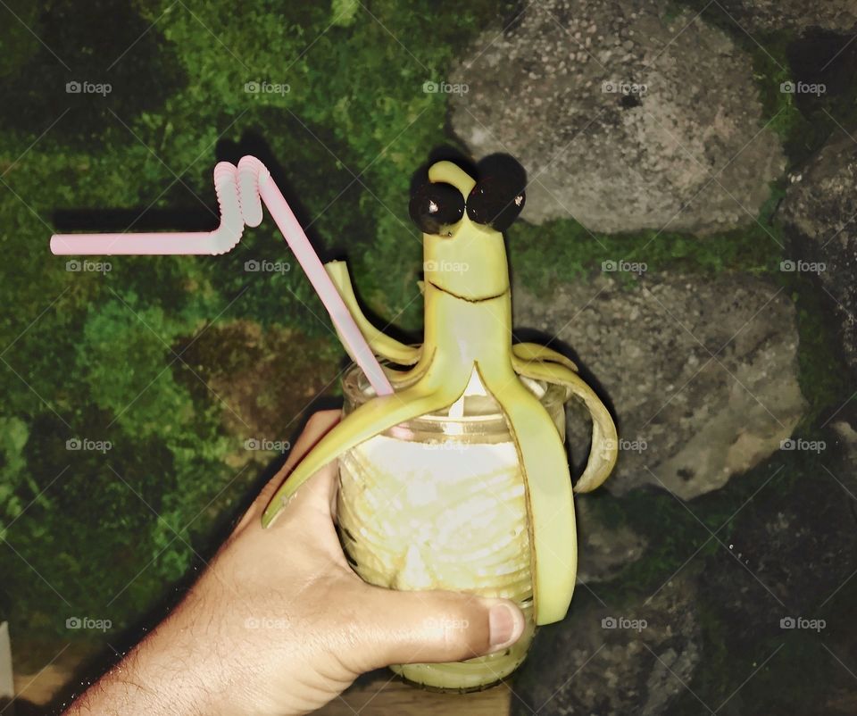 Awesome banana rum cocktail 