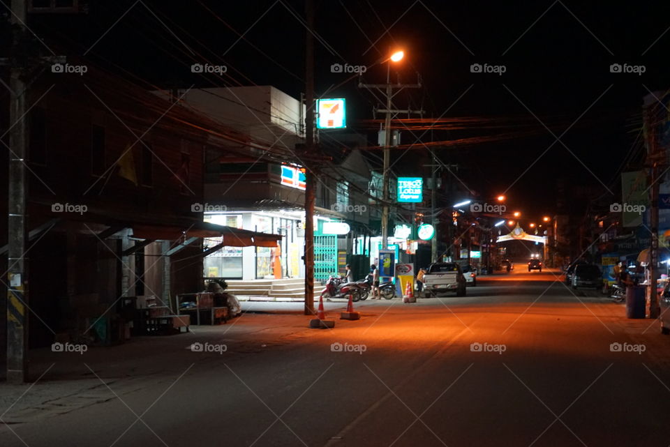 Street, Road, City, Car, Light