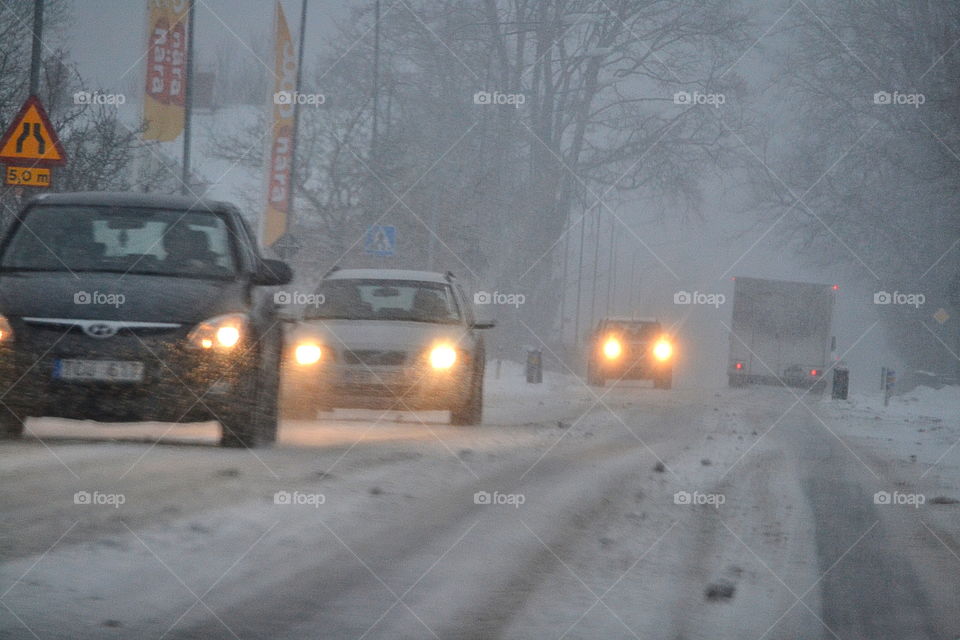 Winter traffic