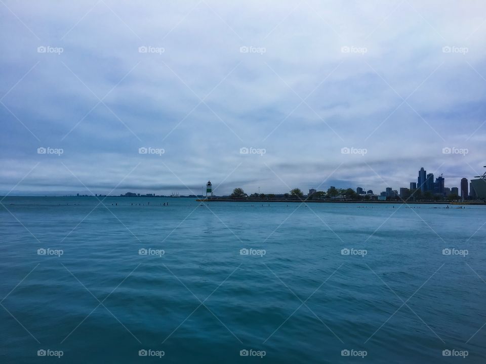 Gorgeous view of Lake Michigan from Navy Pier.