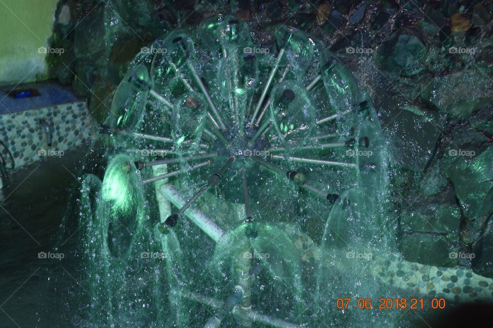 water shower in park