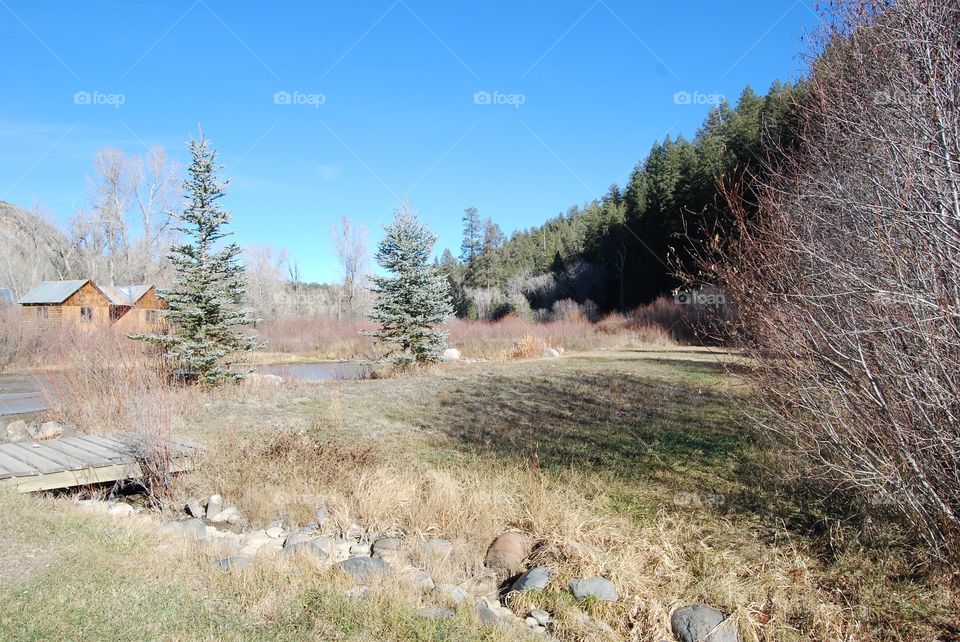 Cabin by the River. Pagosa Springs, Colorado 