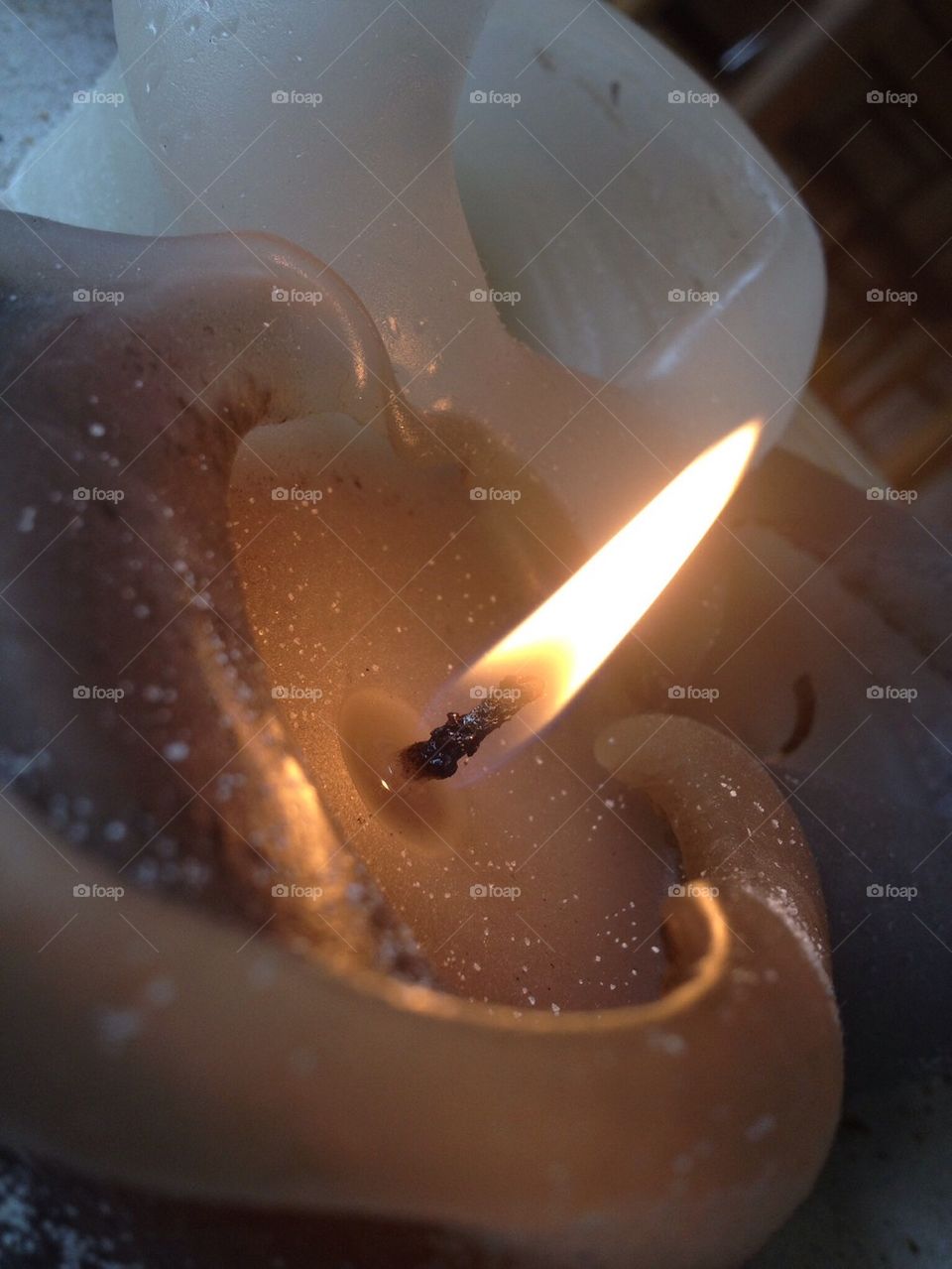 Candle burning