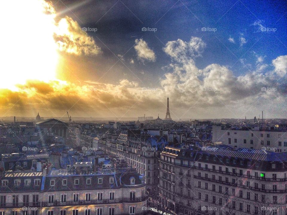 Paris, France from the Galleries Lafayette 