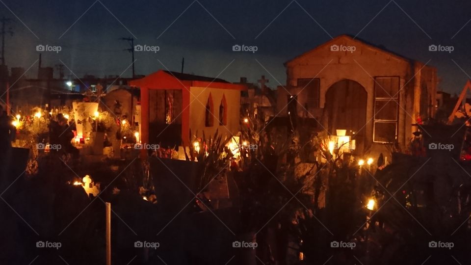 panteón día de muertos