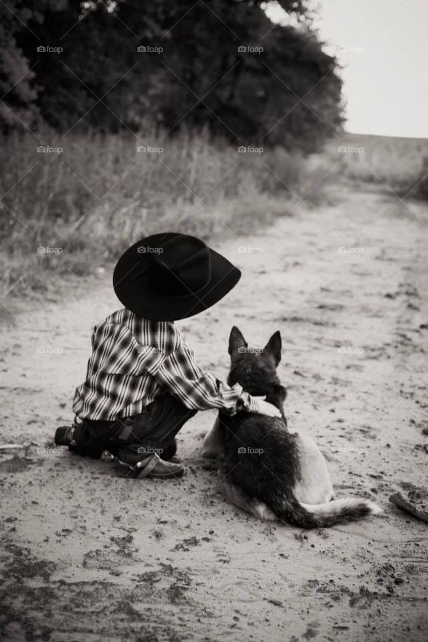 Cowboy and Dog