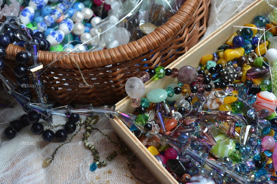 Beads, No Person, Jewelry, Necklace, Many