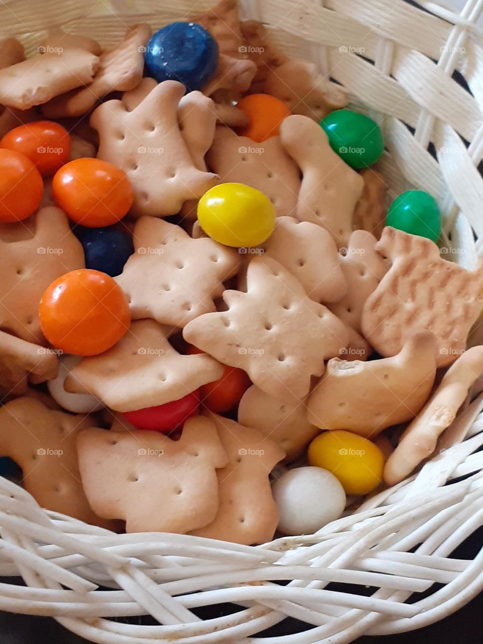 galletas en canasta