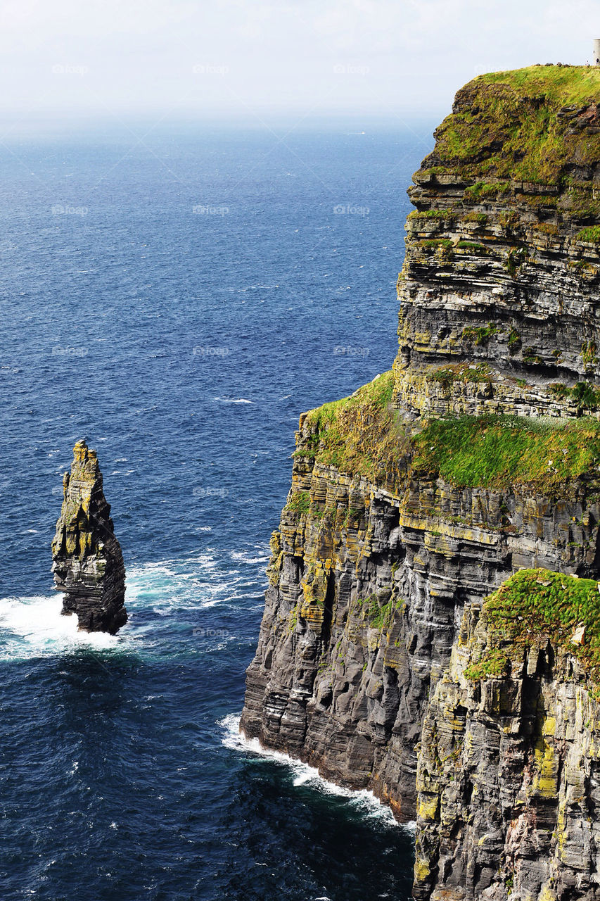 ocean ireland rocks cliffs by robert_villena