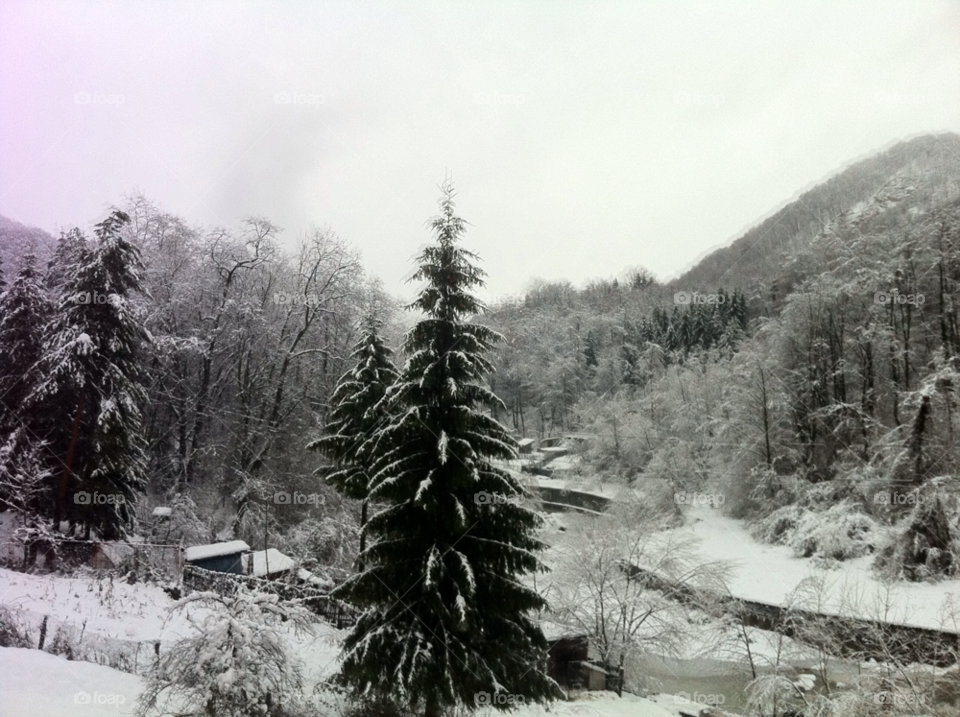 snow winter sky mountain by aishhaa