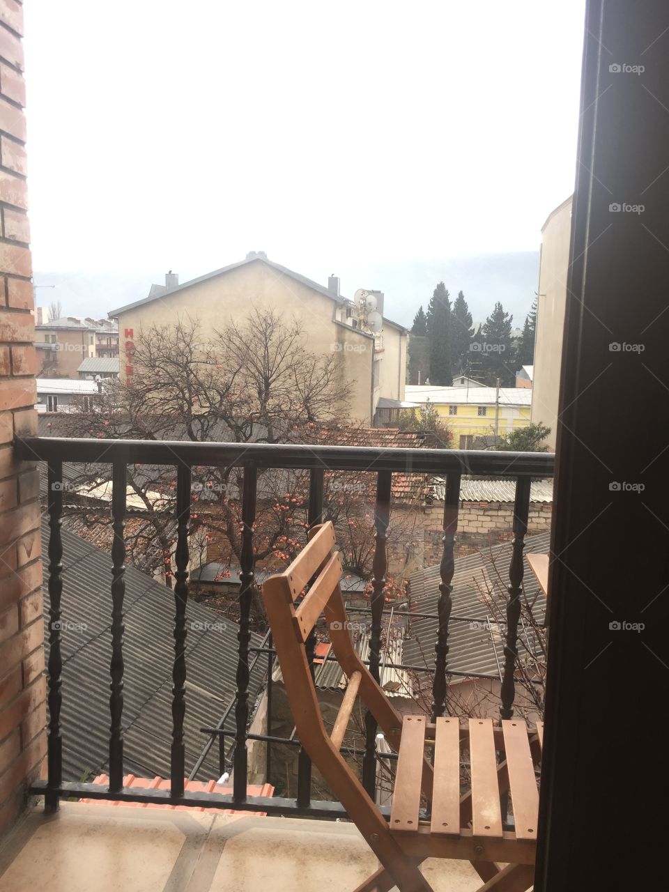 Утро в Грузии в декабре 