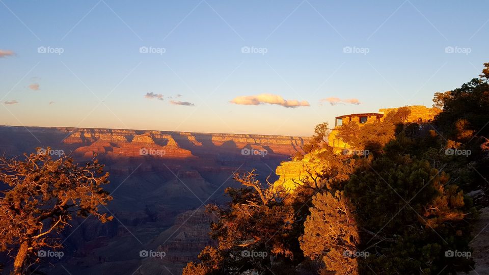 grand canyon at dusk