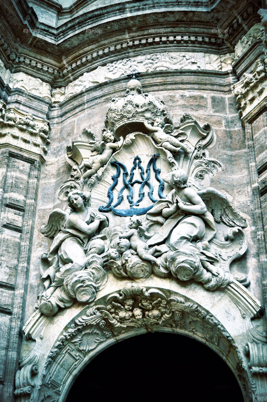 Portada Barroca (s. XVIII), Catedral de Valencia. Portada Barroca (s. XVIII), Catedral de Valencia (Valencia - Spain)