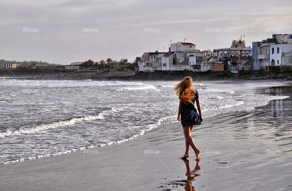 traveling to gran canaria canary Island in Spain. the Atlantic Ocean coast