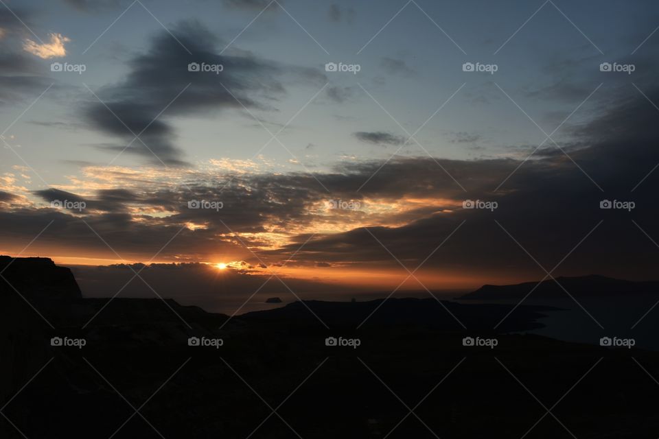 Sunset in Santorini