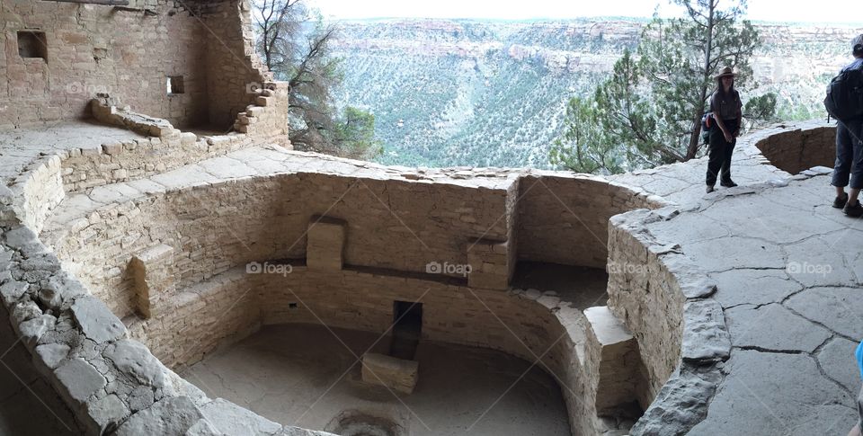 Kiva in a cliff dwelling at Mesa Verde National Park. 