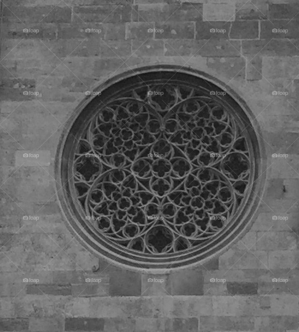 Ancient window in Vienna  