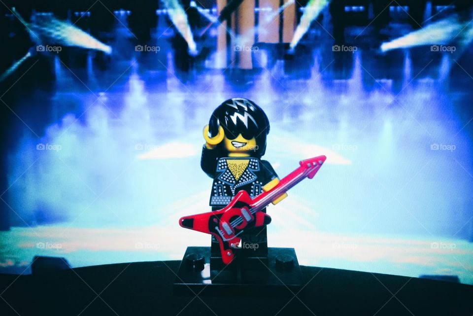 music festival. playing with lego