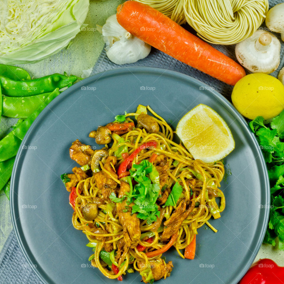 A plate of Nepalese Chowmein