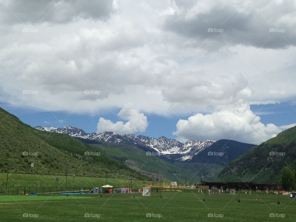 Rocky Mountains seen from Vail, CO