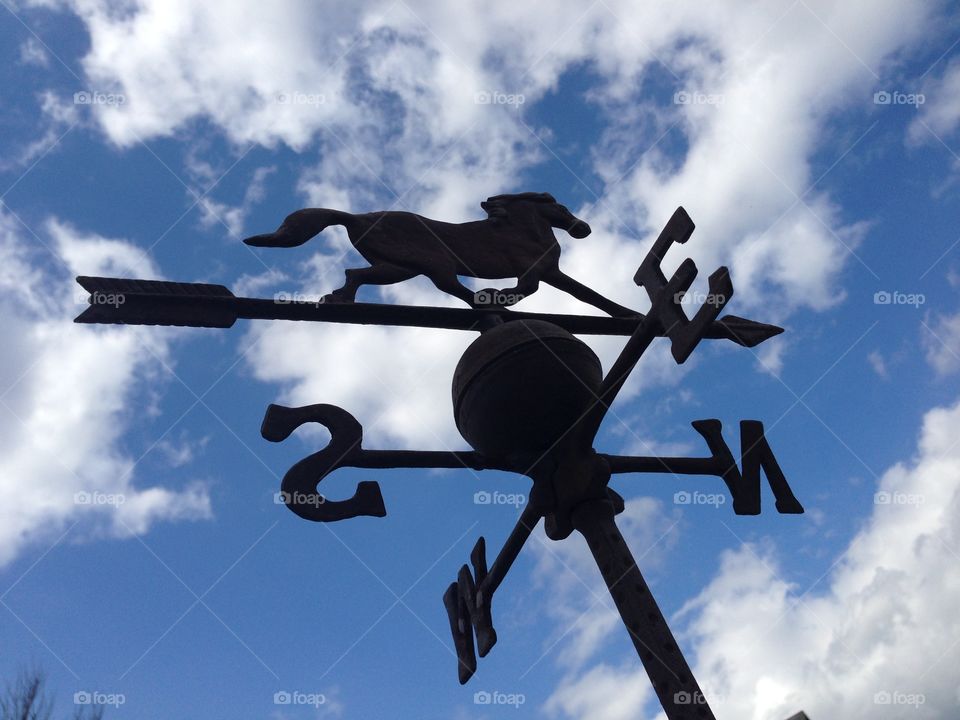 Weathervane clouds