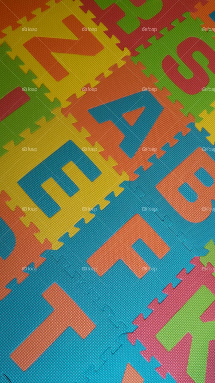 Alphabet floor mat