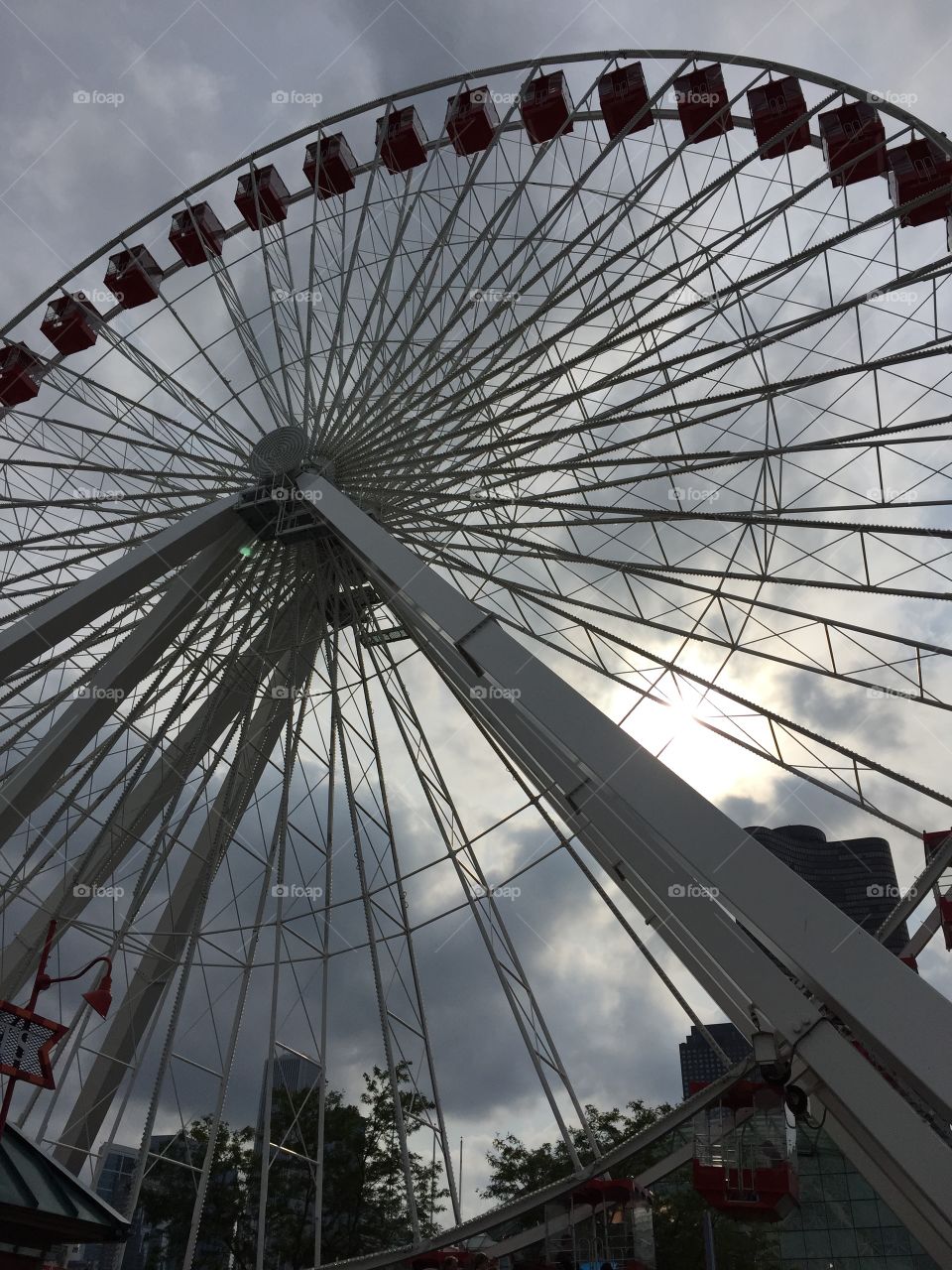 Steel Around. Navy Pier Ferris Wheel, Chicago, Illinois, August 2015
