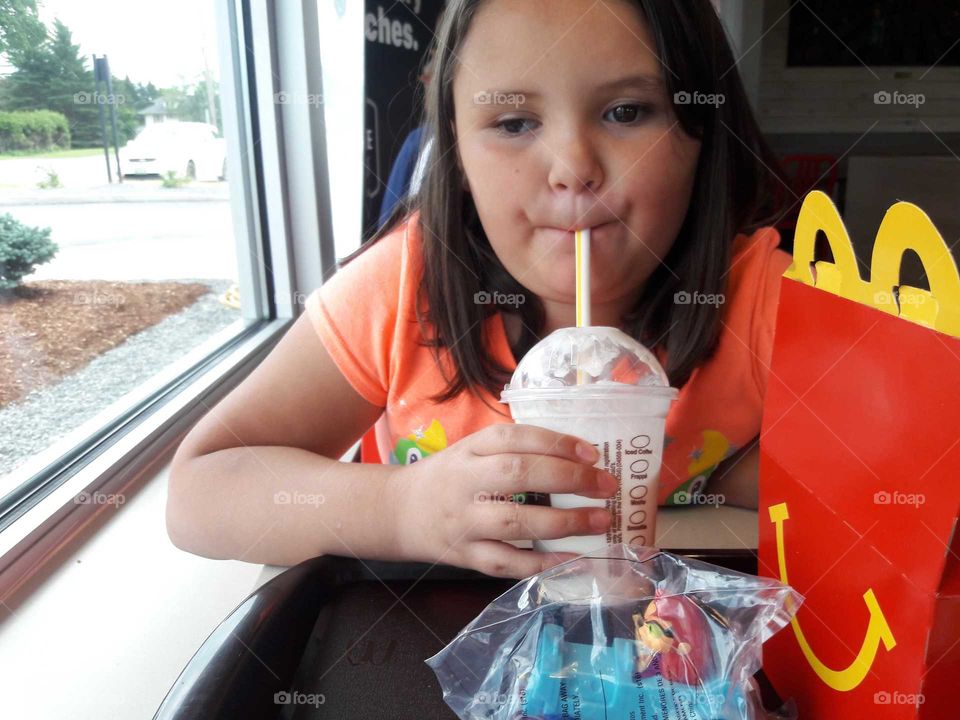 Granddaughter  time @ McDonald's!