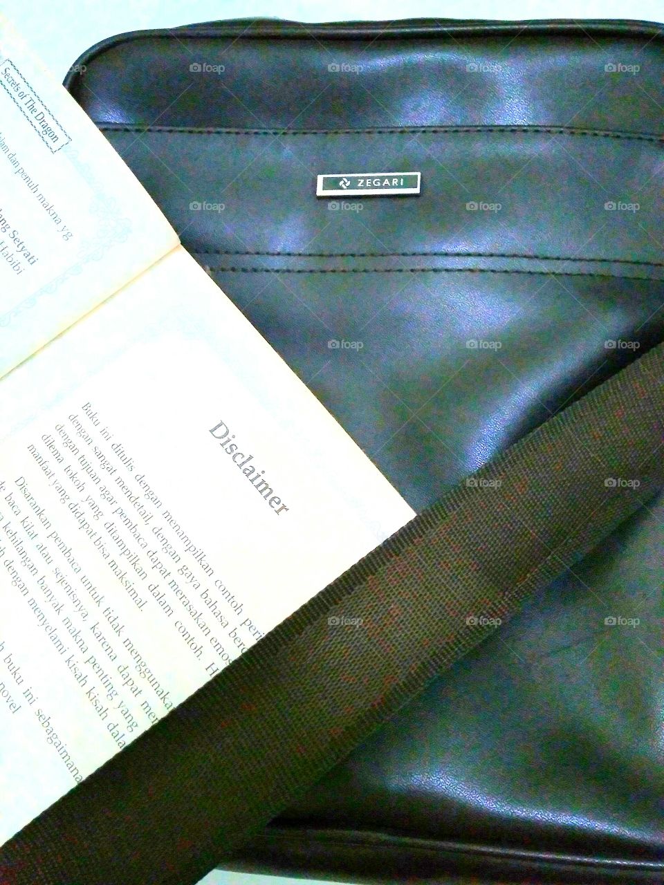 Bag and book